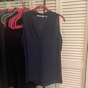 Violet & Claire Navy Sleeveless V-Neck Camisole